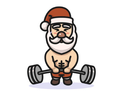 santa works out, santa workout, holiday workout, holiday fitness, santa fitness