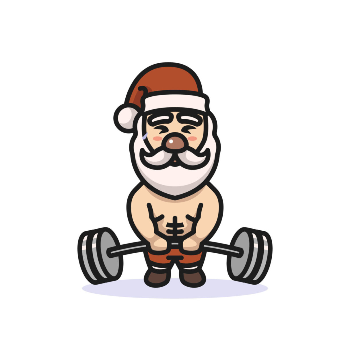 santa works out, santa workout, holiday workout, holiday fitness, santa fitness